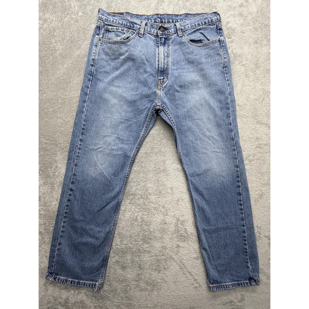 Levis‎ 505 Jeans Mens Measured 36x28 Blue Medium Wash Straight Regular Denim